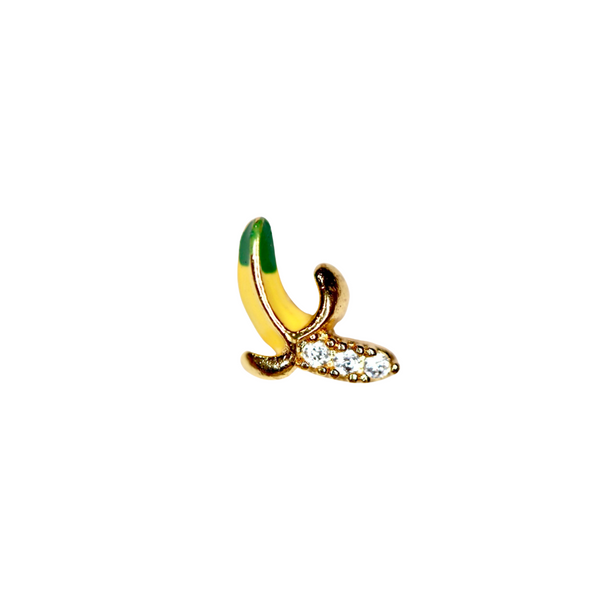 Peeled Banana Barbell Stud