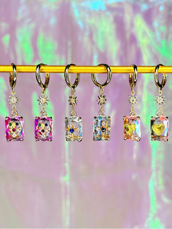 Gem Stone Earrings